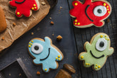 Halloween Alien Assorted Shortbread Biscuits