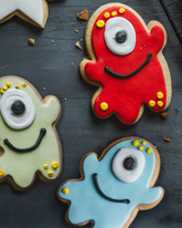 Halloween Alien Assorted Shortbread Biscuits