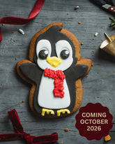 Penguin Christmas Ginger Biscuit