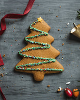 Christmas Tree Ginger Biscuit