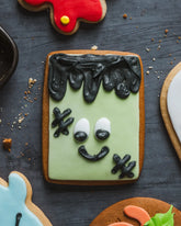 Halloween Frankenstein Gingerbread Biscuit