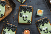 Halloween Frankenstein Gingerbread Biscuit