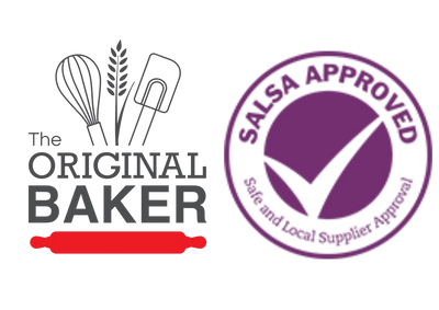 The Original Baker Logo and Salsa Approved