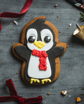 Penguin Christmas Ginger Biscuit
