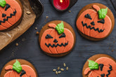 Halloween Pumpkin Gingerbread Biscuit