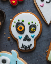 Halloween Skull Gingerbread Biscuit