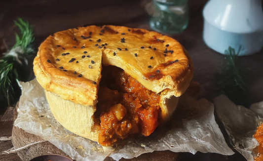 Introducing Our New Vegan Chickpea & Daal Balti Pie