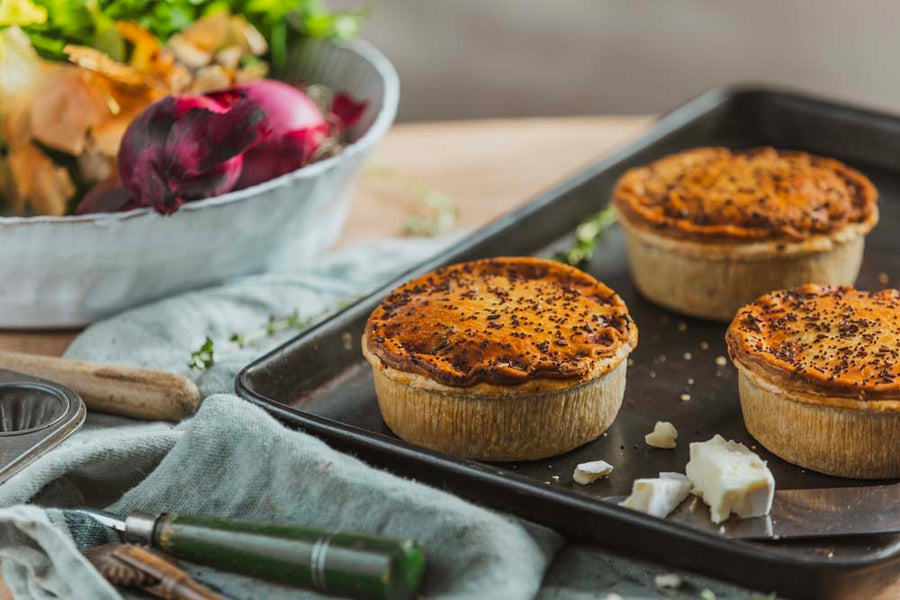 Brie & Roasted Vegetable Pie