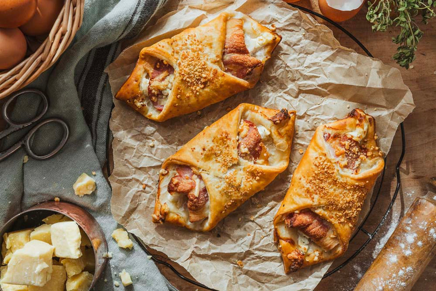 Cheese & Smoked Bacon Turnover