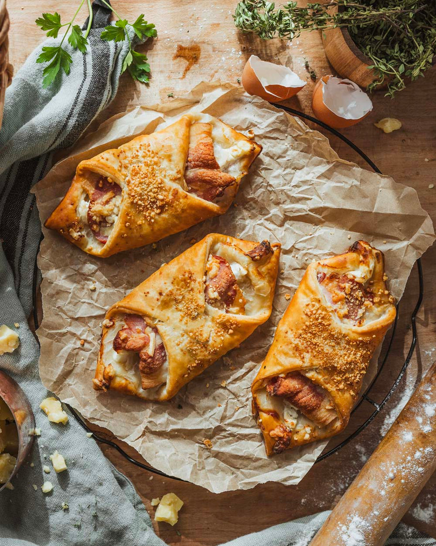 Cheese & Smoked Bacon Turnover