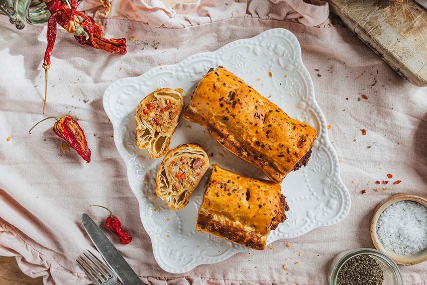 Chorizo & Smoked Paprika Sausage Roll