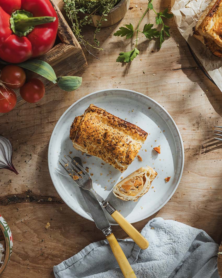 Mediterranean Vegetable & Feta Roll