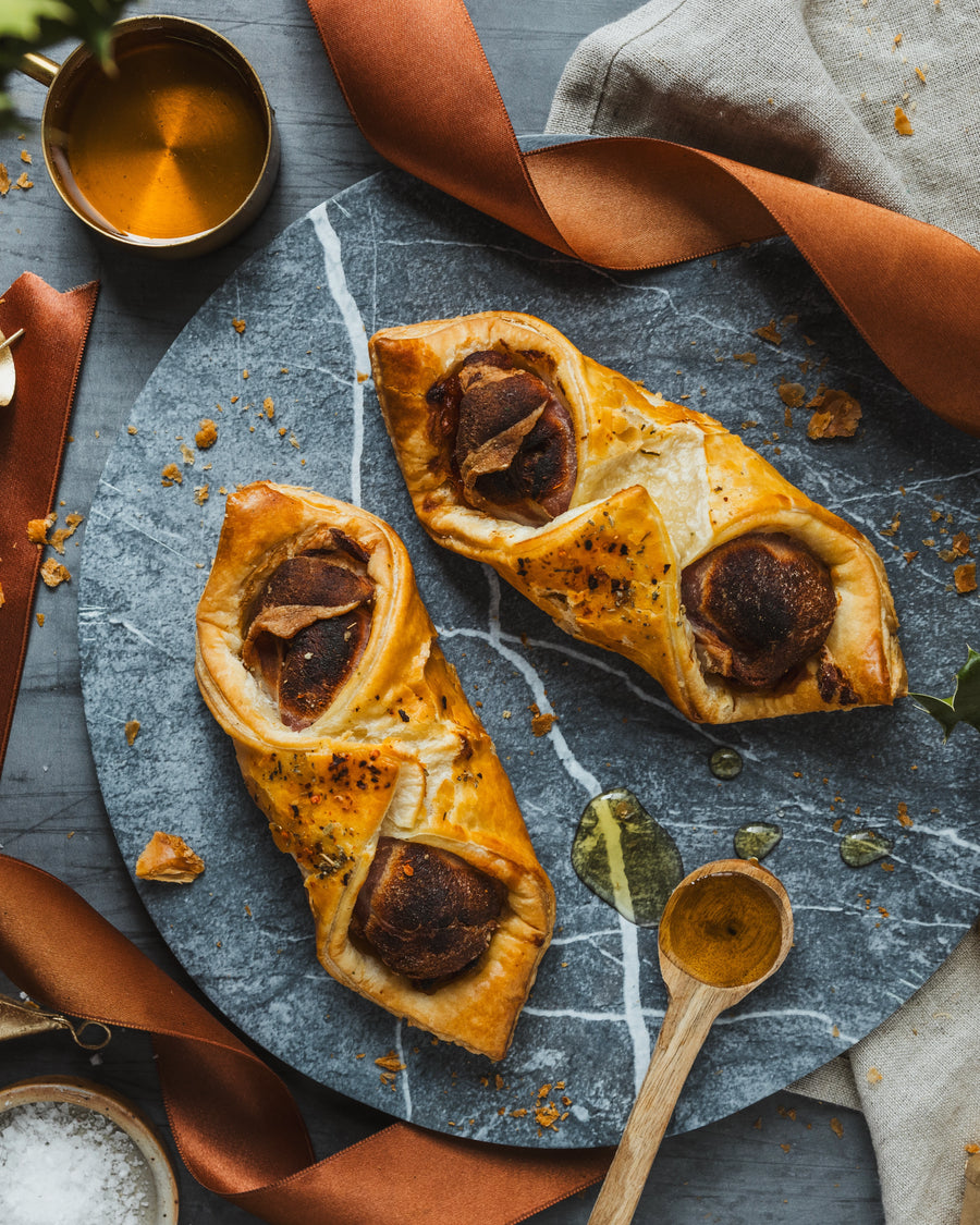 Hot Honey Pigs in Blankets Turnover