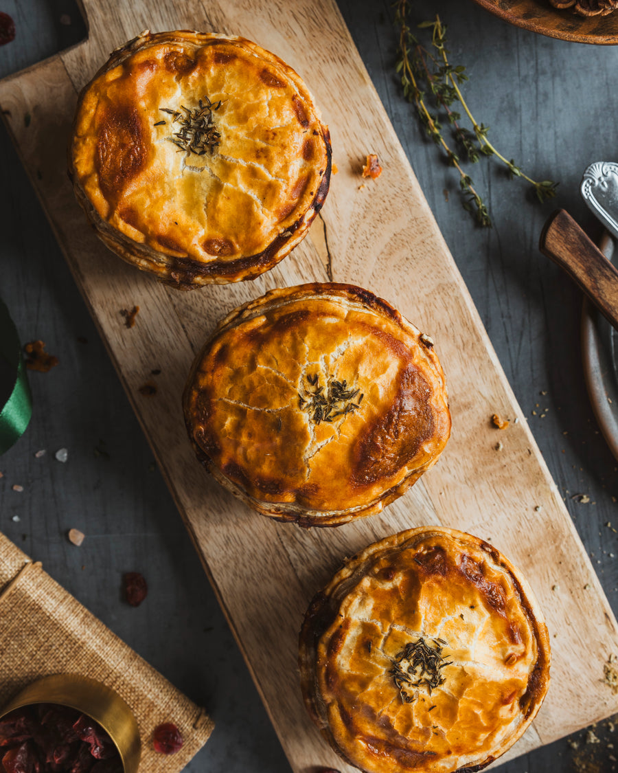 Pork, Stuffing & Cranberry Pie