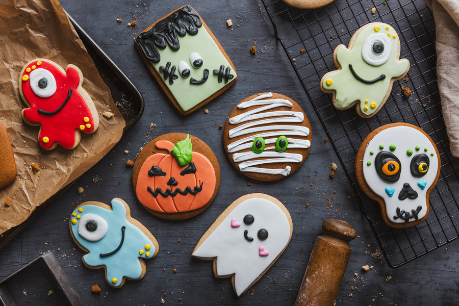 Halloween Mummy Gingerbread Biscuit
