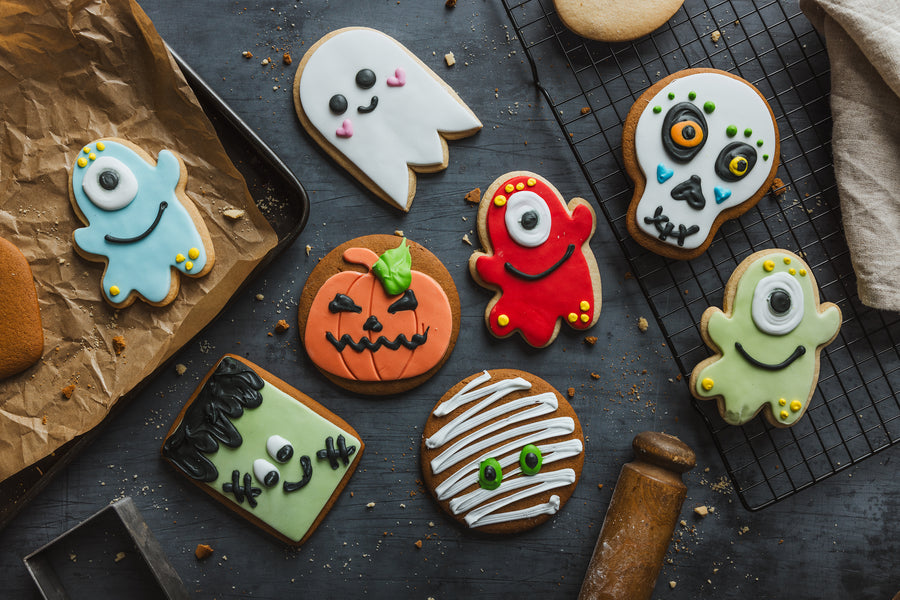 Halloween Alien Assorted Shortbread Biscuits