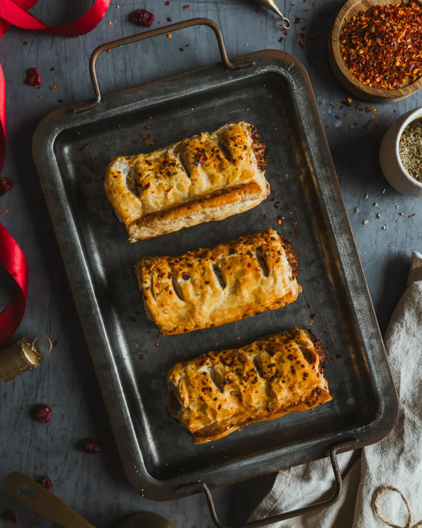 Turkey, Bacon and Cranberry Sausage Roll